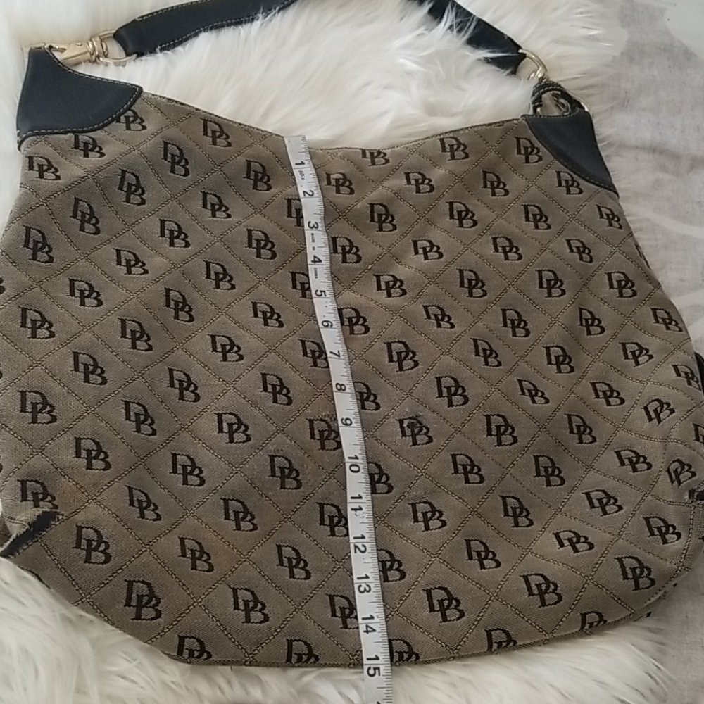 Dooney & Bourke Canvas Monogram Hobo Bag